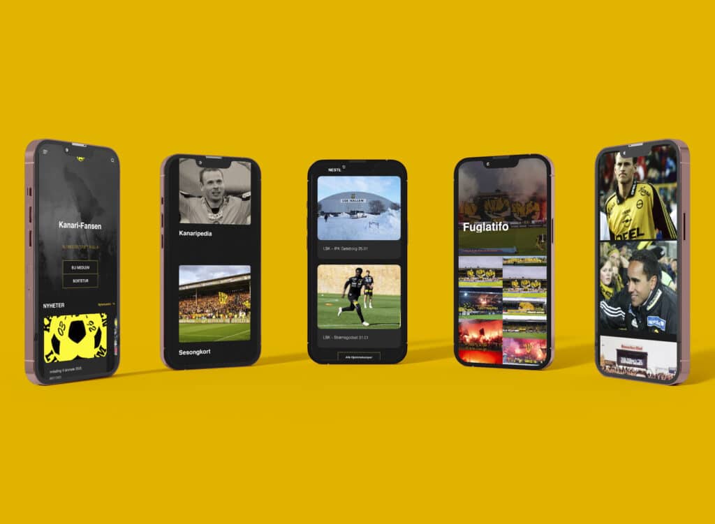 Kanarifansens nettsider er responsive